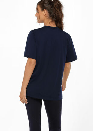 Sporty League Relaxed Tee, French Navy, hi-res